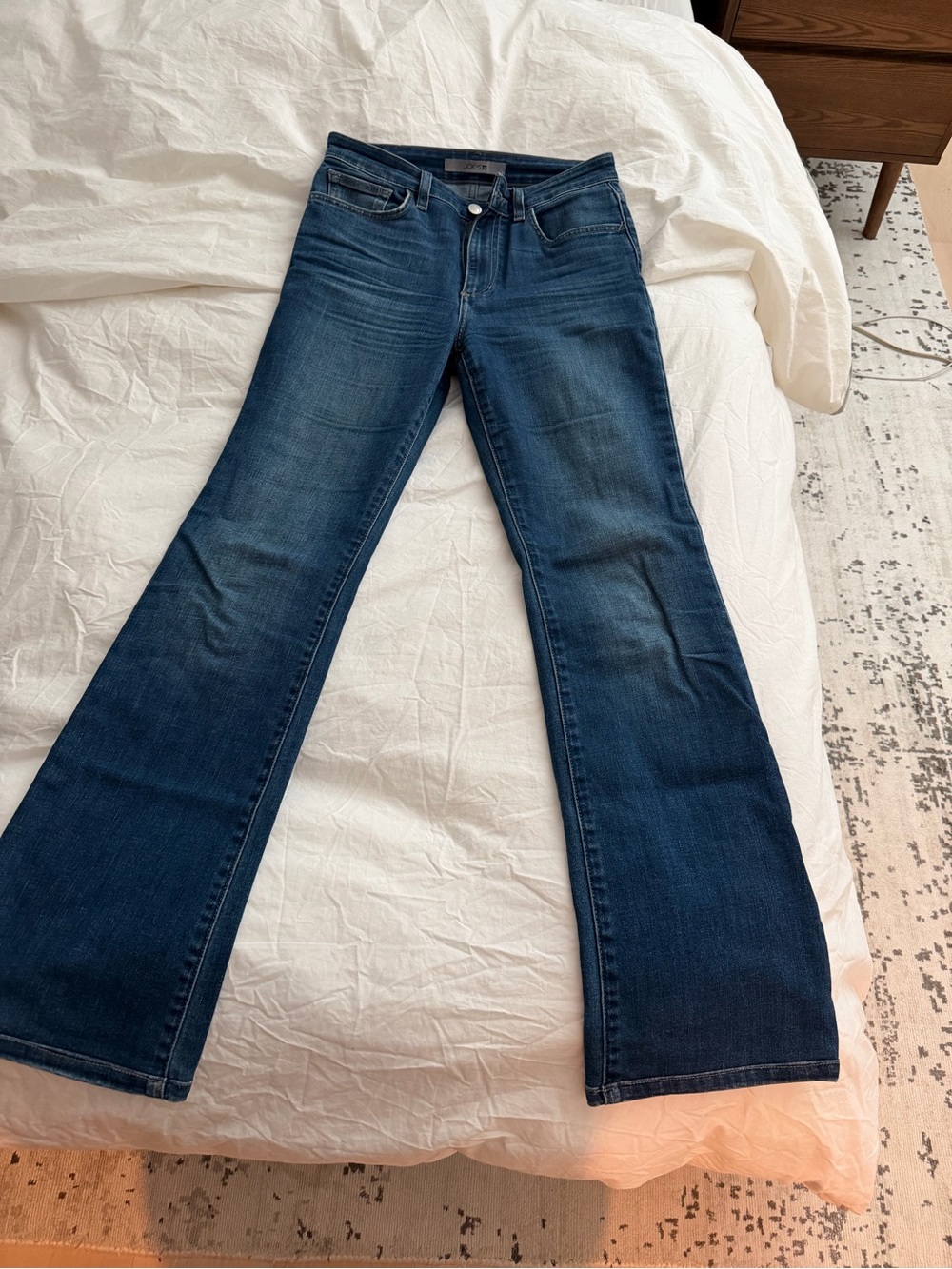 Joe's Jeans Dark Blue Flare Wide-Leg Jeans